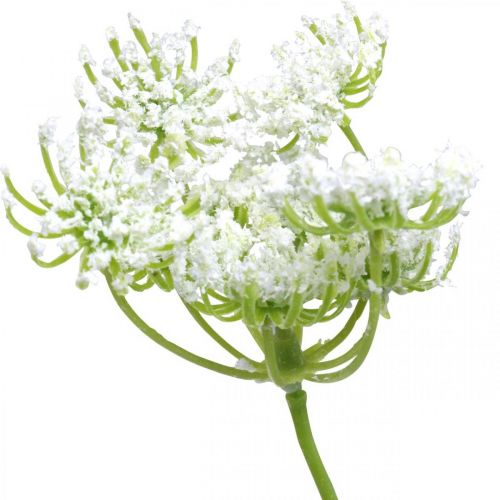 Aneto fiorito, pianta artificiale, erbe artificiali verde, bianco L80cm