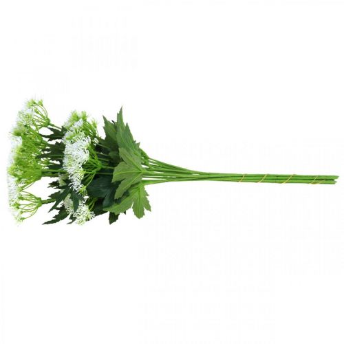 Prodotto Aneto in fiore, erbe artificiali, pianta decorativa verde, bianco 49 cm 9 pezzi