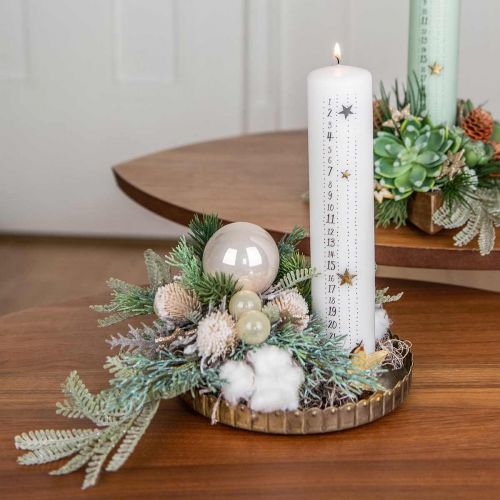 Floristik24 Ramo di cardo ramo decorativo ghiacciato artificialmente invernale 55 cm 3 pezzi