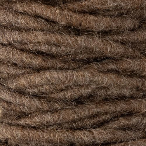Prodotto Cordino di lana marrone, spago decorativo da 55 m per fiori e artigianato