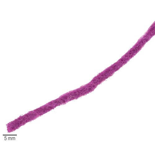 Prodotto Cordoncino di lana viola, 55 m, spago decorativo per fiori e artigianato