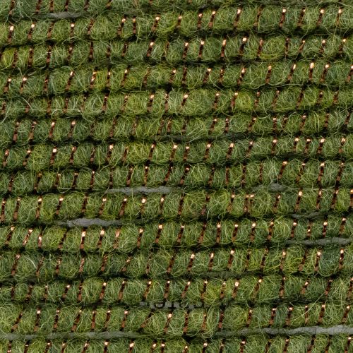 Floristik24 Cordoncino di lana verde con filo dorato, 5 m x 5 mm con filo, per decorazioni e lavori artigianali