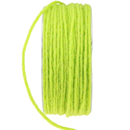 Prodotto Stoppino filo lana corda feltro corda verde chiaro W3mm L100m