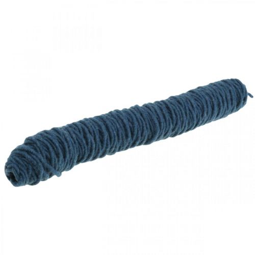 Floristik24 Filo di stoppino in feltro blu scuro 55m