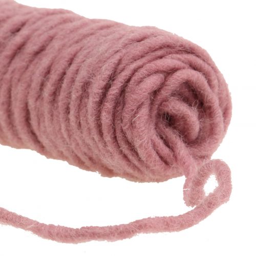 Prodotto Stoppino filo feltro cordoncino rosa antico 55m