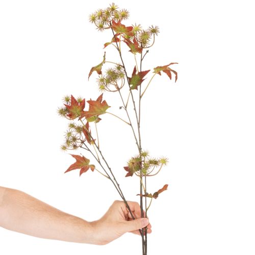 Ramo autunnale artificiale di liquidambar con foglie e grappoli di frutti, 132 cm | Floristik24.it