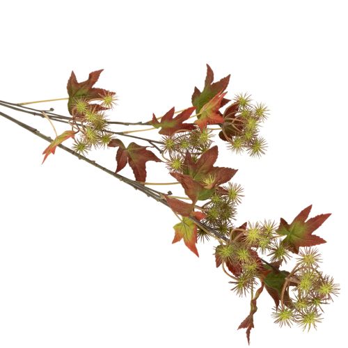 Ramo autunnale artificiale di liquidambar con foglie e grappoli di frutti, 132 cm | Floristik24.it