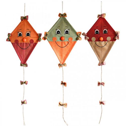 Floristik24 Drago decorativo da appendere decorazione autunnale juta assortito 40×55cm 3pz