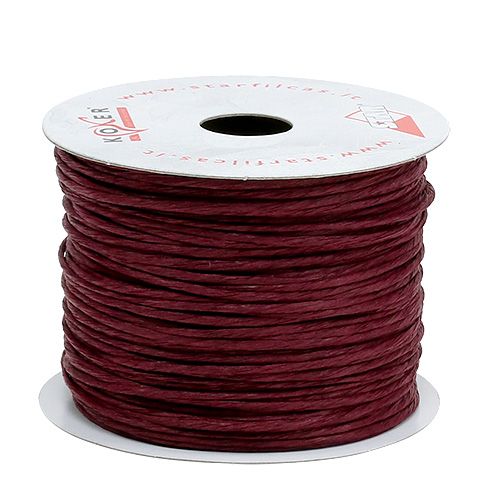 Floristik24 Filo avvolto da 50 m Bordeaux