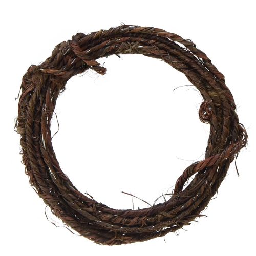 Floristik24 Filo rustico Marrone scuro filo per gioielli rustico 3-5mm 3m