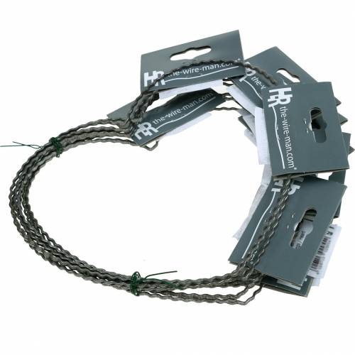 Prodotto Cuori in filo metallico 20 cm anelli ondulati corona cerchio cuore 10 pz