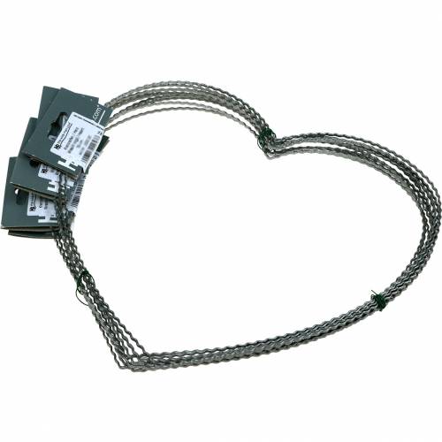 Prodotto Anello a forma di cuore in filo metallico da 30 cm per anello di ghirlanda di ghirlande da parete cuore 10 pezzi