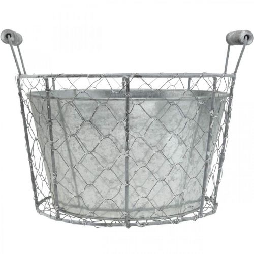 Prodotto Vaso in filo metallico per piantare cesto primaverile in metallo Ø26cm