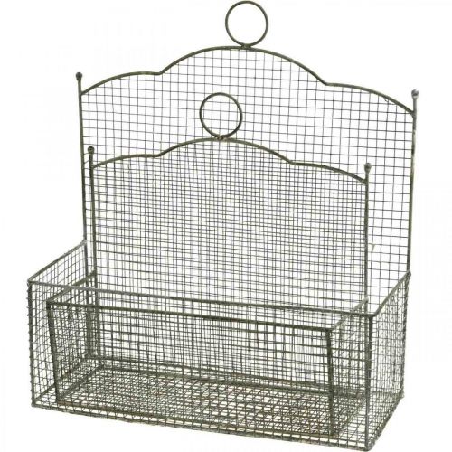 Prodotto Cesto in filo metallico, cesto da parete, cesto per piante Shabby Chic L38/32cm set di 2