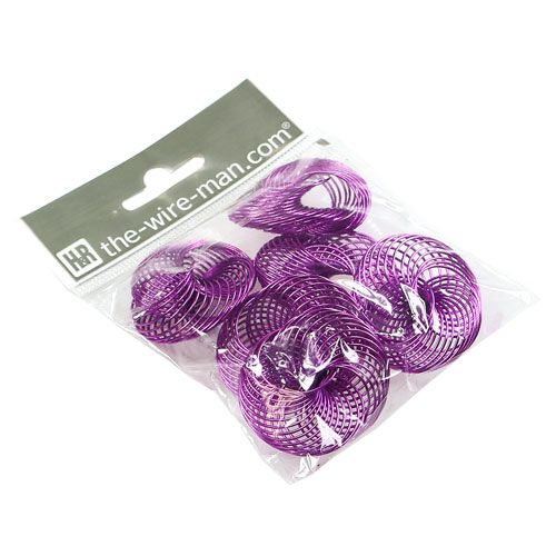 Floristik24 Ruote metalliche Lavanda Ø4,5cm 6 pezzi