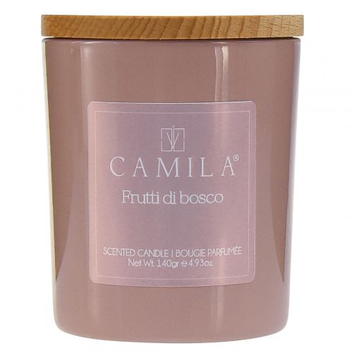 Prodotto Candela profumata in vetro Camila ai frutti di bosco Ø7,5cm H8cm