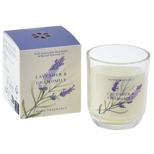 Prodotto Candela profumata in vetro lavanda camomilla crema Ø7,5 cm H8,5 cm