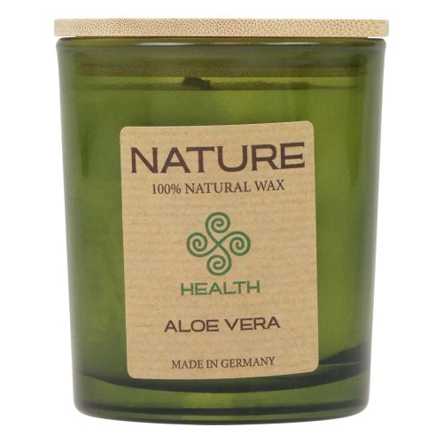 Candela profumata in vetro Candela in cera naturale Aloe Vera 85×70mm
