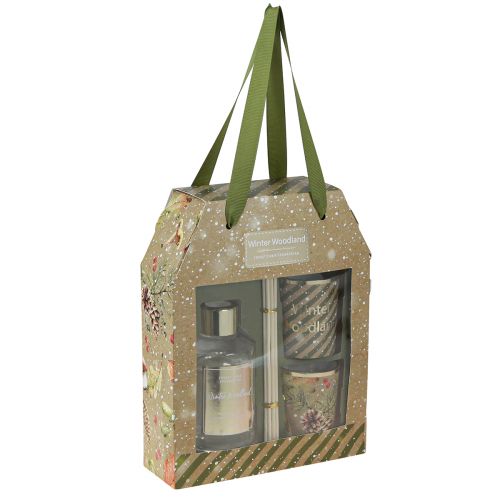 Floristik24 Candele profumate confezione regalo fragranza per ambienti Natale 16,5x6x21cm