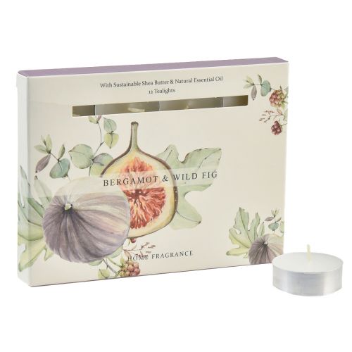 Prodotto Candele profumate Tealight al fico selvatico al bergamotto Ø3,5 cm 12 pz