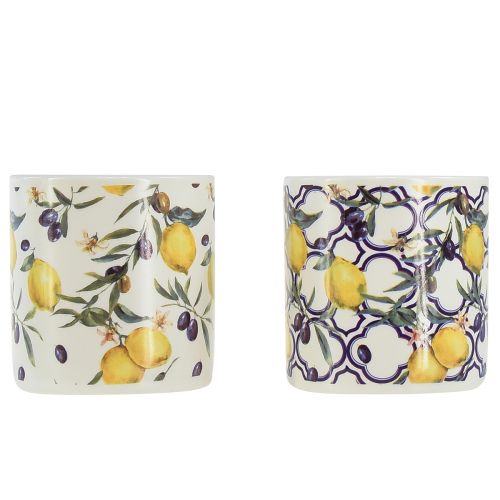 Floristik24 Candele profumate Candela alla citronella in ceramica Ø6.5cm H6.5cm 2pz