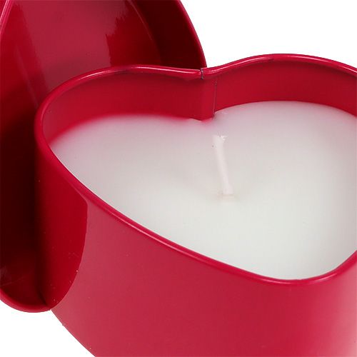 Floristik24 Candela profumata a forma di cuore rosa 7 cm x 3,5 cm 1 pz