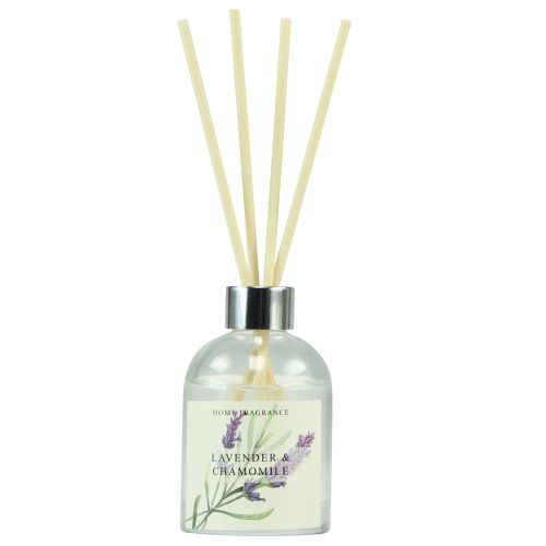 Floristik24 Diffusore profumato in bastoncini di lavanda e camomilla in vetro da 100 ml