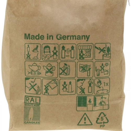 Prodotto Candele al profumo di cannella, candela natalizia, candelina profumata, decorazione candela Ø25cm H40cm bianco 18 pezzi