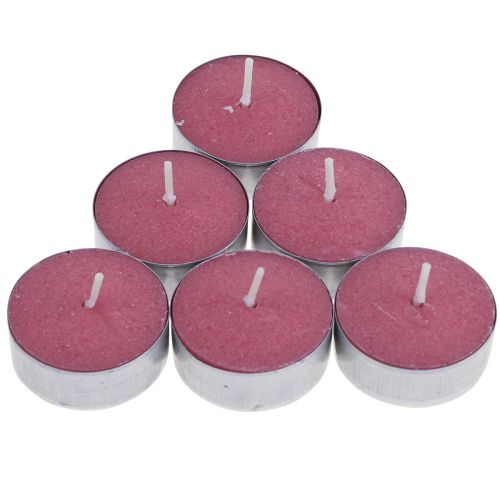 Candele profumate alla fragola, profumo tealight, candela  profumata per ambienti Ø3,5cm H1,5cm 18 pezzi-99353