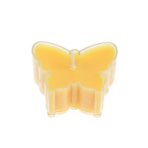 Floristik24 Portachiavi profumato Farfalla Ø4.8cm H2cm giallo 6pz