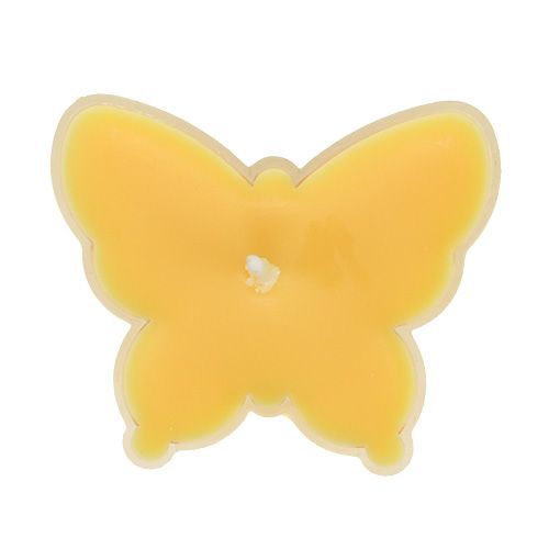 Floristik24 Portachiavi profumato Farfalla Ø4.8cm H2cm giallo 6pz