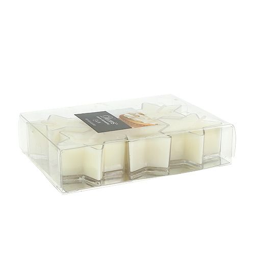 Floristik24 Crema profumata a forma di stella verde acqua Ø4cm 6 pezzi