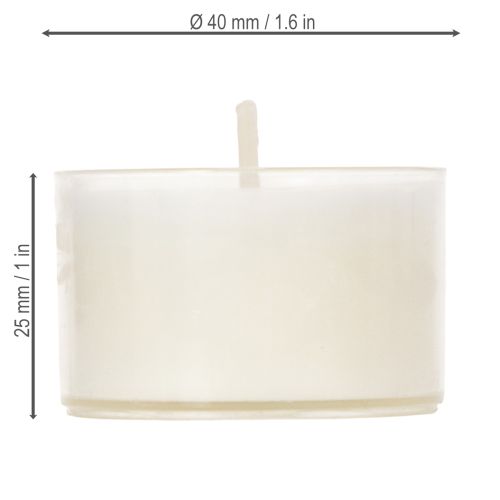 Prodotto Candele tealight profumate alla citronella per serate romantiche a casa o in giardino, 25 mm, 7 ore, 18 pezzi