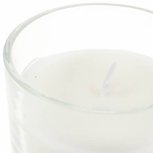 Prodotto Candela profumata in bicchiere bianco vaniglia Ø8cm H10.5cm