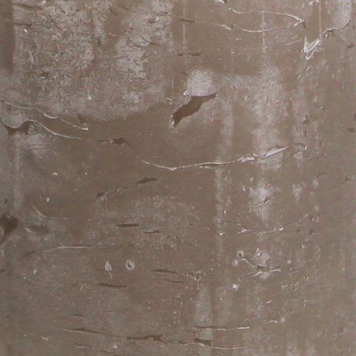 Prodotto Candele in tinta unita Candele a colonna marroni 60×80 mm 4 pz