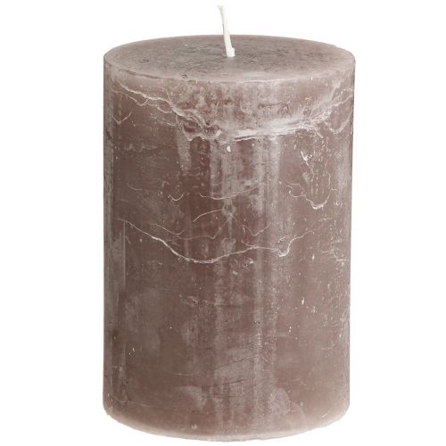 Prodotto Candele in tinta unita candele a colonna marroni 85×120 mm 2 pz