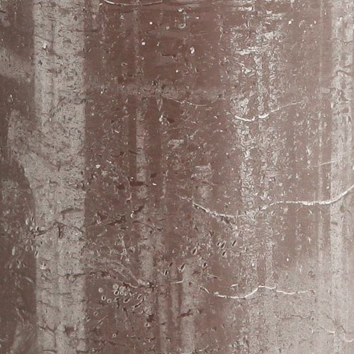 Prodotto Candele in tinta unita candele a colonna marroni 85x200mm 2 pz