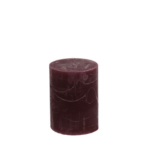 Prodotto Candele in tinta unita bordeaux 60x80mm 4pz