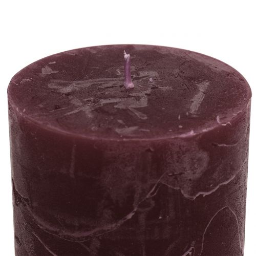 Prodotto Candele in tinta unita bordeaux 60x80mm 4pz
