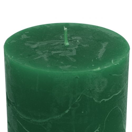 Prodotto Candele tinta unita verde scuro 60x80mm 4pz