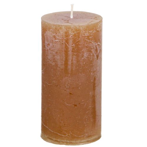 Candele in tinta unita Candele al caramello 50×100mm 4 pz