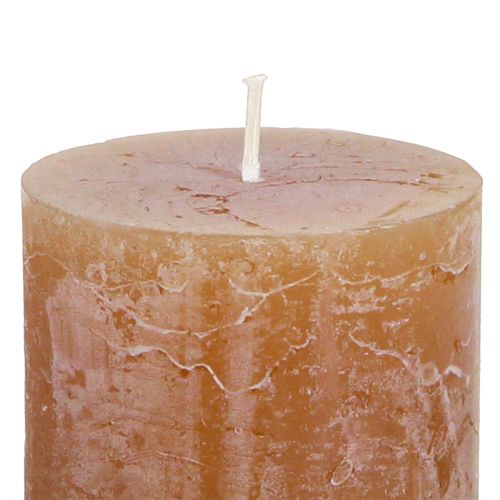 Prodotto Candele in tinta unita Candele al caramello 50×100mm 4 pz