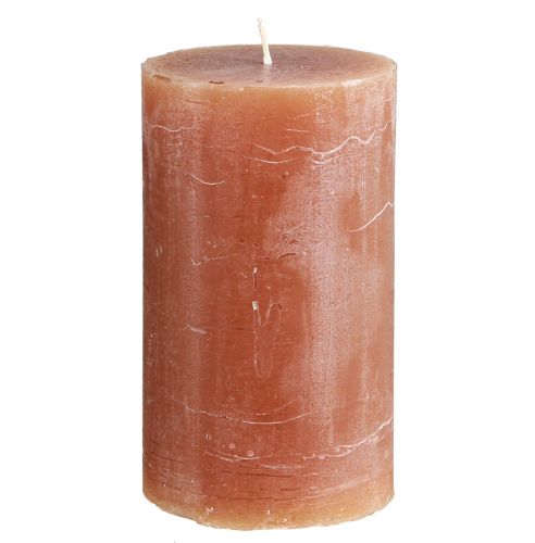 Prodotto Candele in tinta unita Candele a colonna al caramello 70×120 mm 4 pz