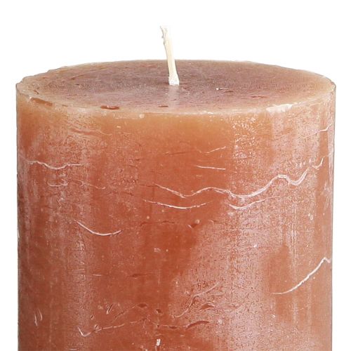 Prodotto Candele in tinta unita Candele a colonna al caramello 70×120 mm 4 pz