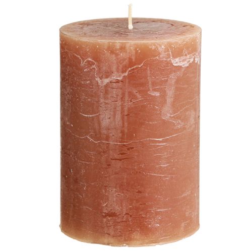 Candele in tinta unita Candele a colonna al caramello 85×120 mm 2 pz