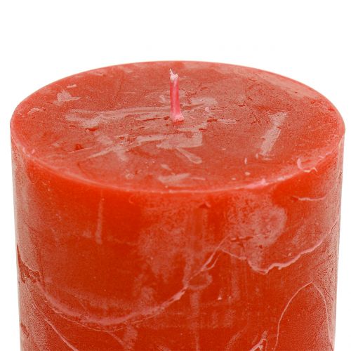 Prodotto Candele colorate arancio 60x80mm 4pz