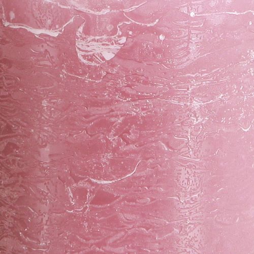 Prodotto Candele tinta unita rosa candele a colonna rosa antico 70×120 mm 4 pz