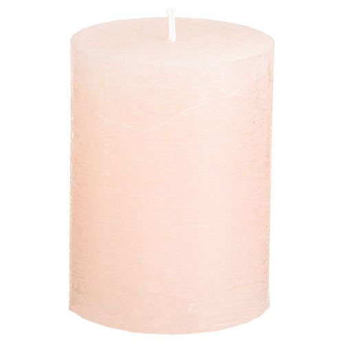 Prodotto Candele tinta unita rosa candele a colonna rosa chiaro 60×80 mm 4 pz