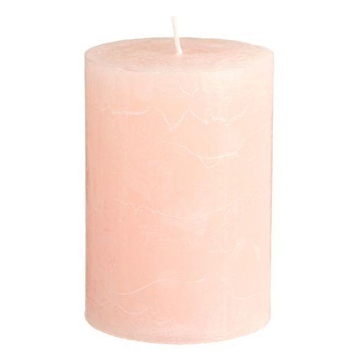 Prodotto Candele a tinta unita rosa candele a colonna rosa chiaro 85×120 mm 2 pz