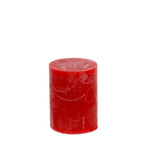 Prodotto Candele in tinta unita rosse 60x80mm 4pz